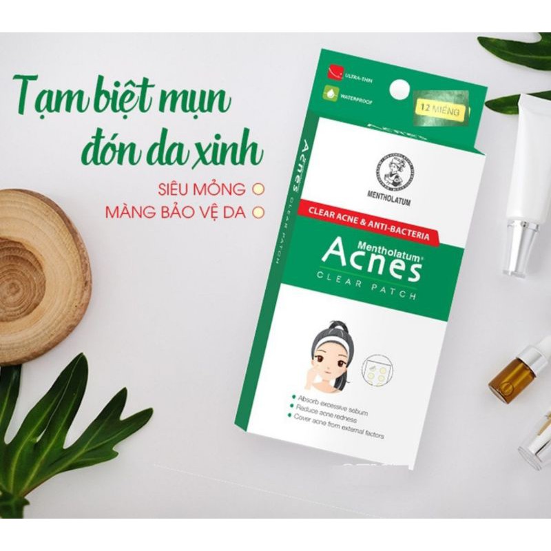 🎊Miếng dán mụn Acnes Clear Patch Hộp 24 miếng🎀