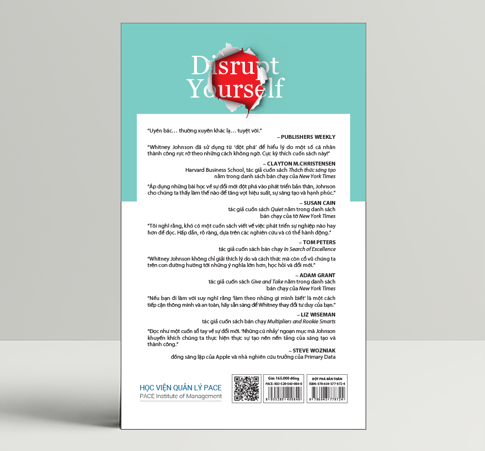 Sách - Đột Phá Bản Thân (Disrupt Yourself) - Whitney Johnson - PACE Books