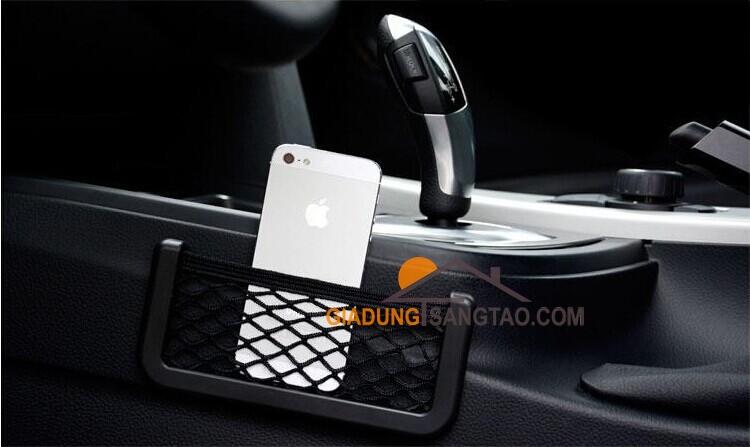 Túi lưới dán ô tô đựng đồ kích thước 15*8cm
