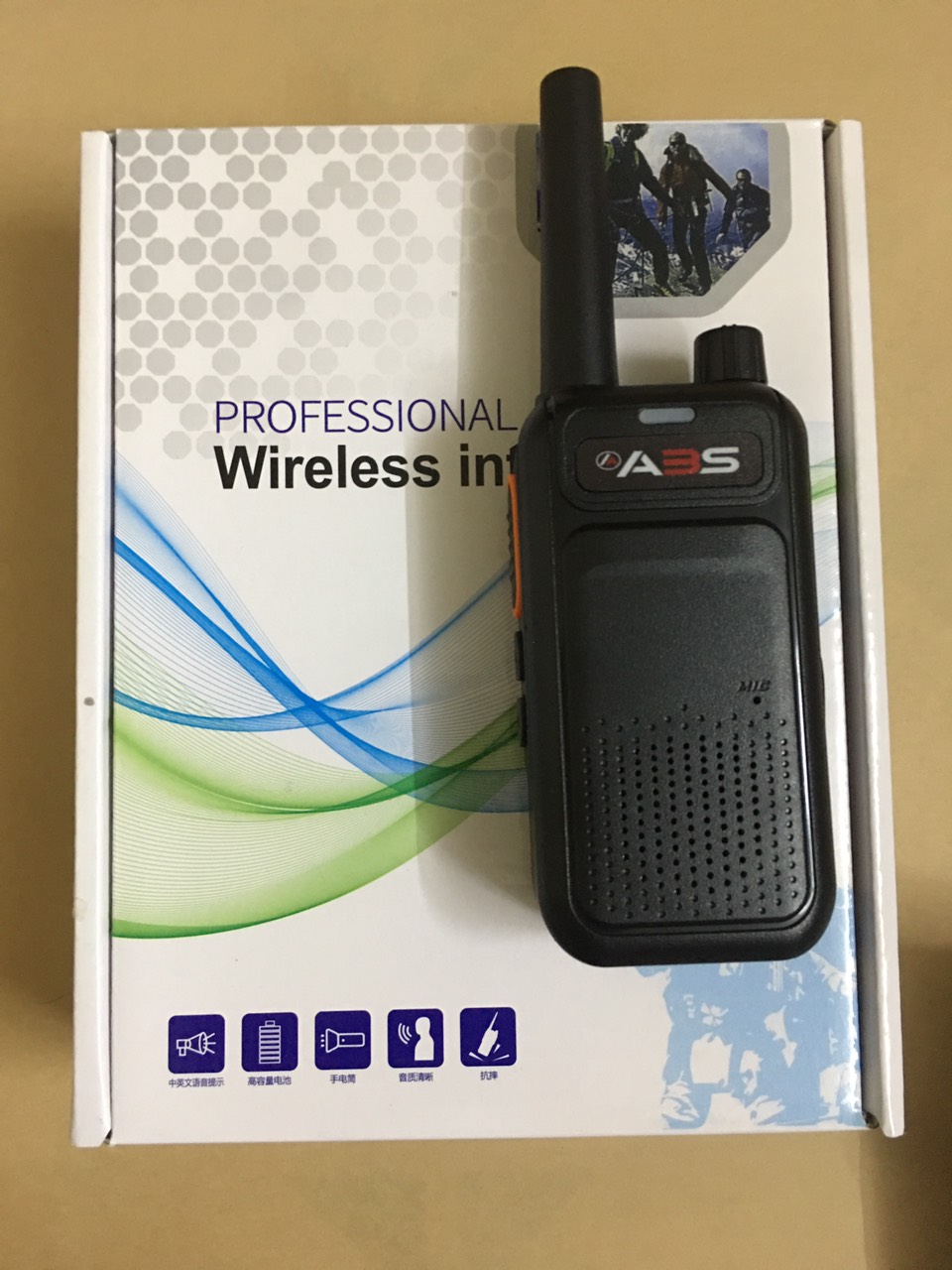Bộ 1 Chiếc Bộ đàm Chính hãng  Sạc USB Type C ABS AB588 (Loa to& Chống Từ tính, Cự ly liên lạc Xa, Pin sử dụng>15 Tiếng)