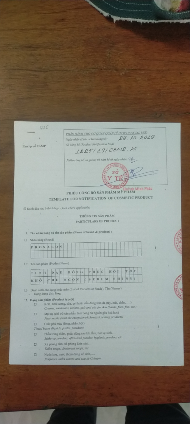 TINH DẦU BÓNG TÓC PROSALON CHÍNH HÃNG