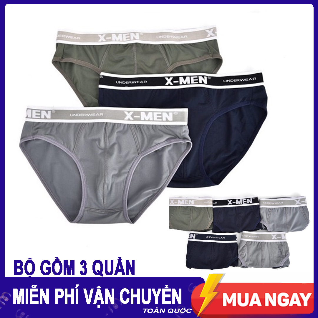 Combo 3 quần lót nam - nhiều màu - thun lạnh cao cấp