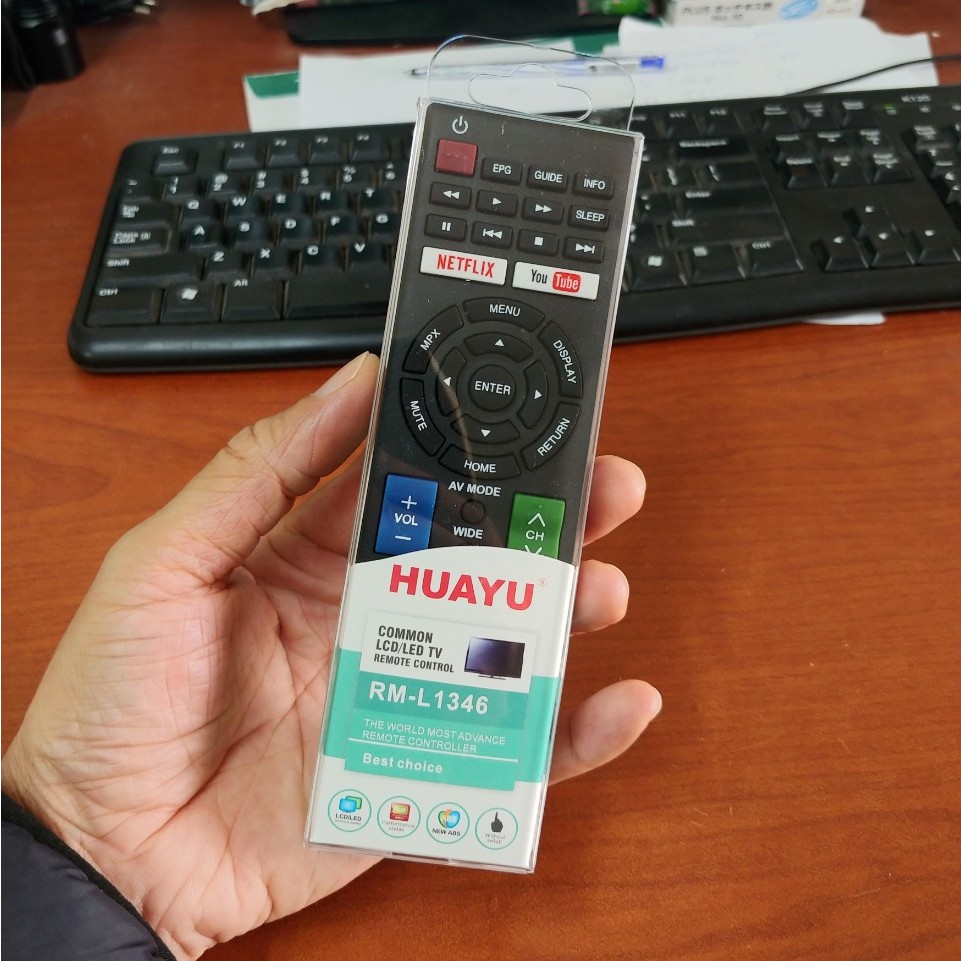 [Hàng chất lượng cao BH 1 năm] Remote - điều khiển TV SHARP Smart RM - L1346.