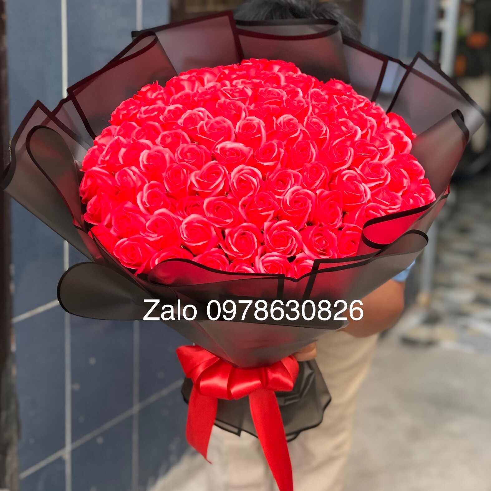 [HCM]Hoa sáp thơm bó 99 bông