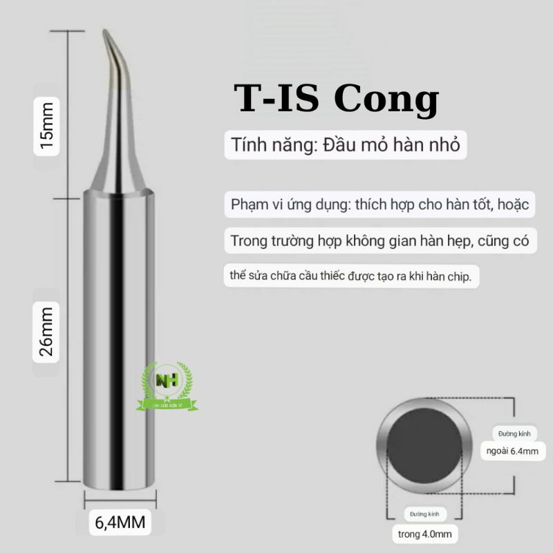 Mũi hàn 936 hakko không chì mạ bạc cho trạm hàn 936, 900m, 951, 898, quick 936..