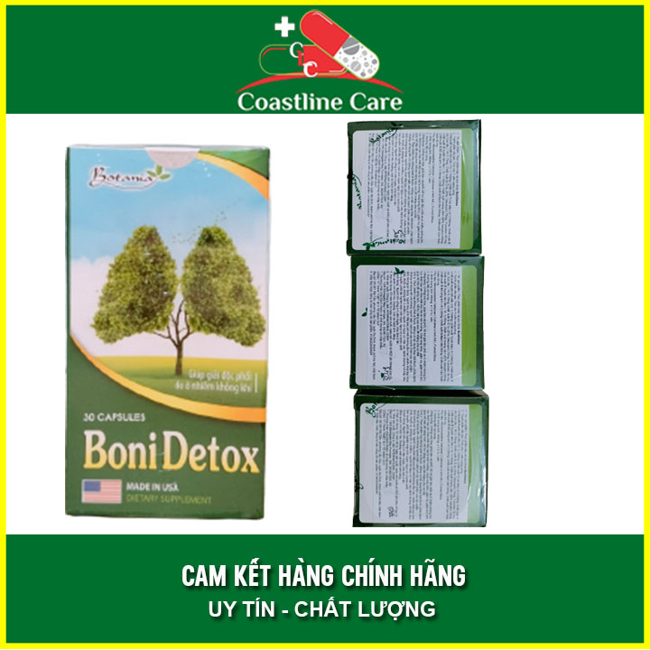 BoniDetox - Giúp Giải Độc Phổi & Ngừa Un.g T.hư Phổi (HỘP 30 VIÊN)