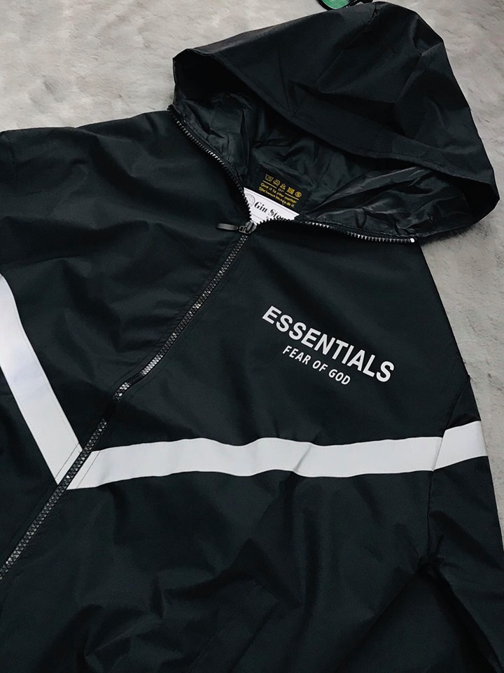 Áo khoác dù ESSENTIALS phản quang nam nữ unisex - gin store