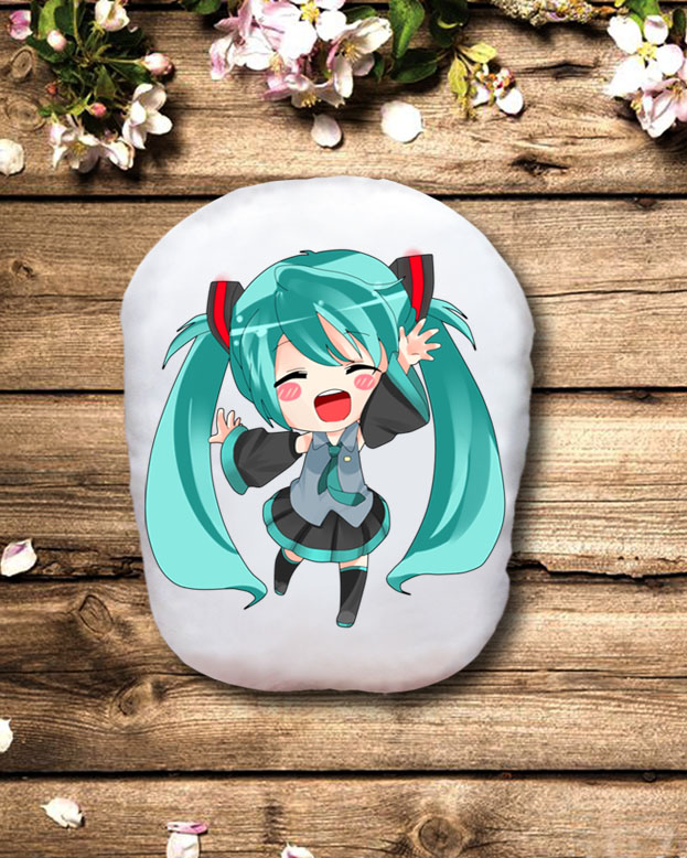 Gấu bông Hatsune Miku in 2mặt