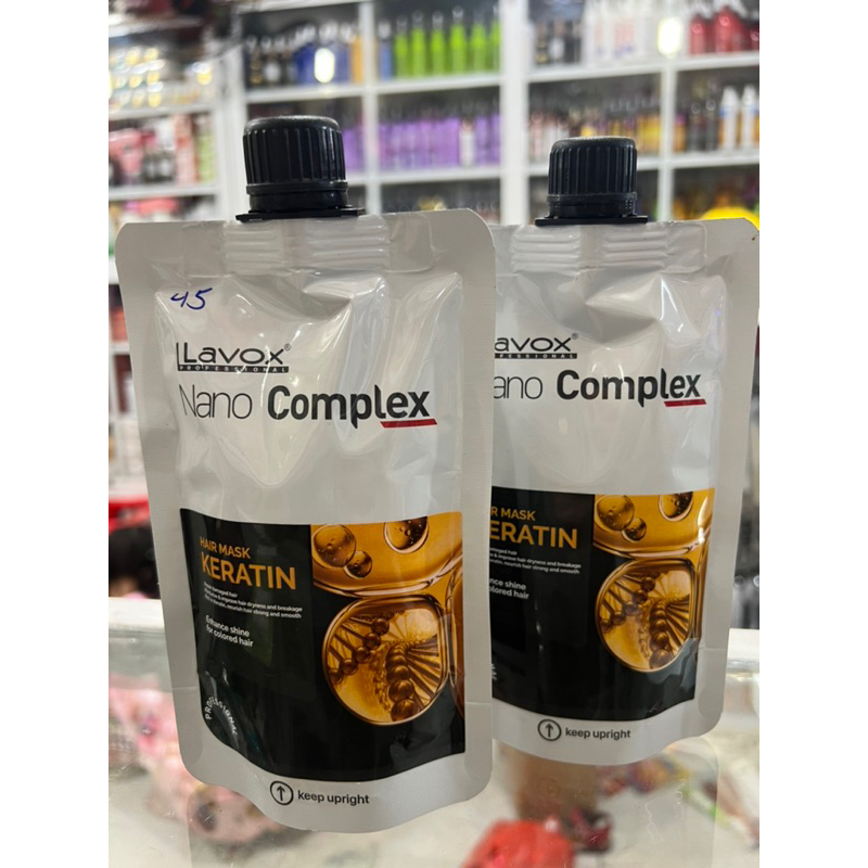Hấp Dầu Keratin Phục Hồi Tóc Dạng Túi Lavox Nano Complex 150ml