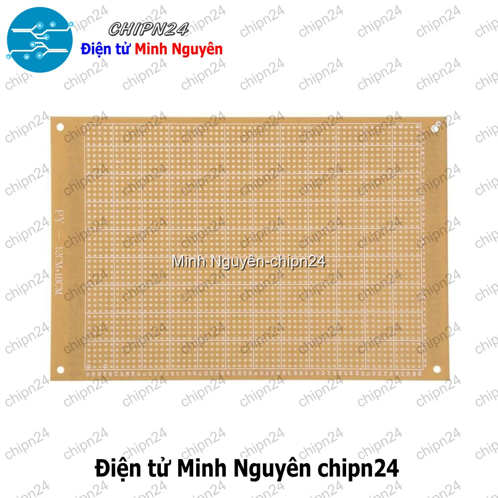[1 tấm] Testboard 1 mặt Thường 12x18cm (Board đồng đục lỗ PCB, Testboard cắm hàn) - HH003789