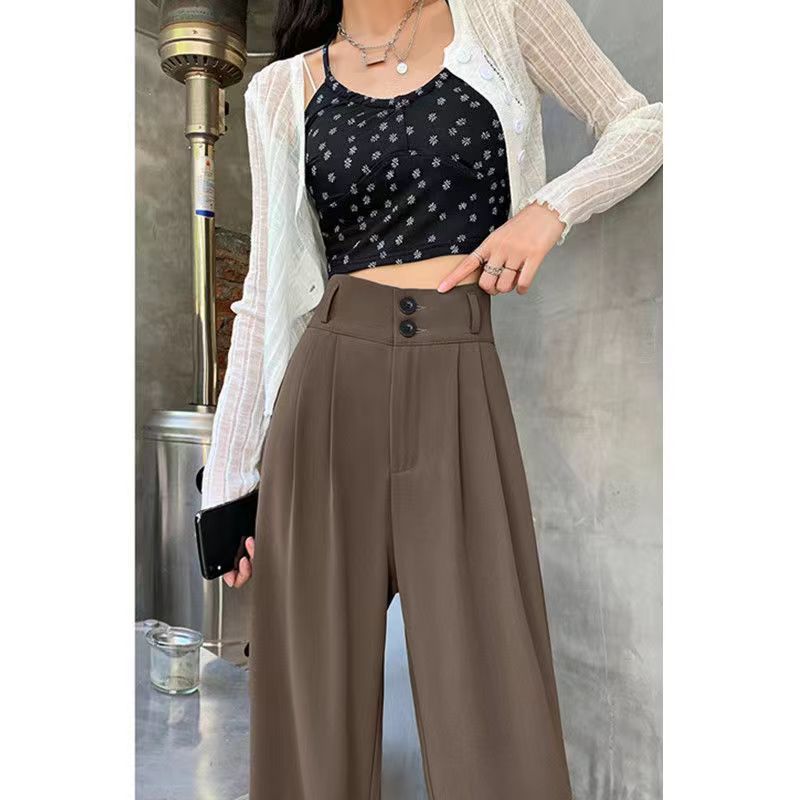 Quần tây ống suông rộng vải cao cấp, quần culottes nữ sang trọng giúp chân dài miên man dài 100cm------