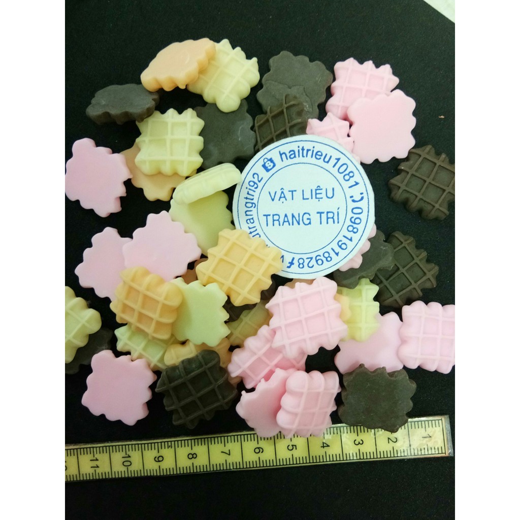 [HCM]Socola Trái Tim Lưới Phụ Kiện Trang Trí Charm Slime [1 cái ]