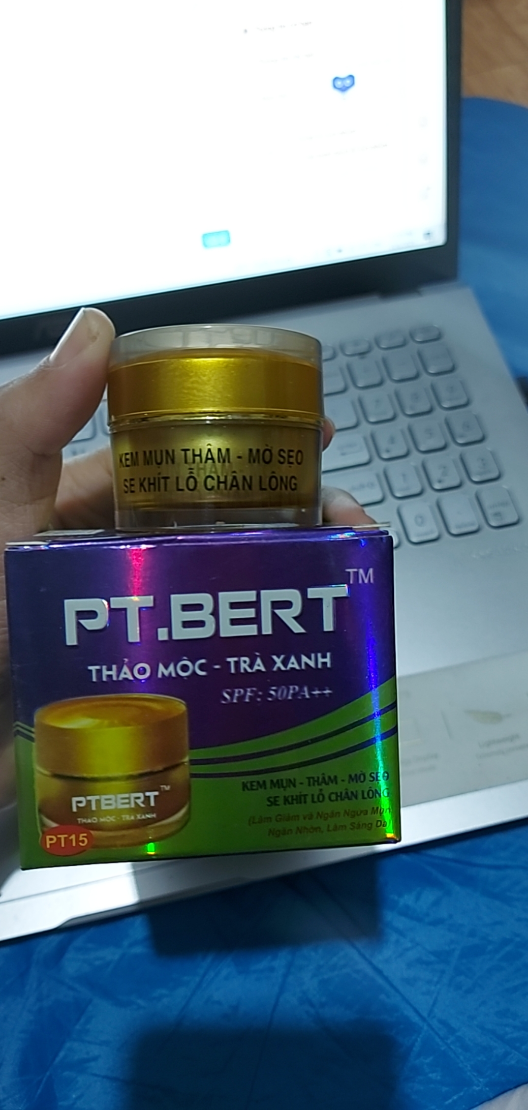 KEM THẢO MỘC TRÀ XANH PT.BERT HŨ 10G, 20G
