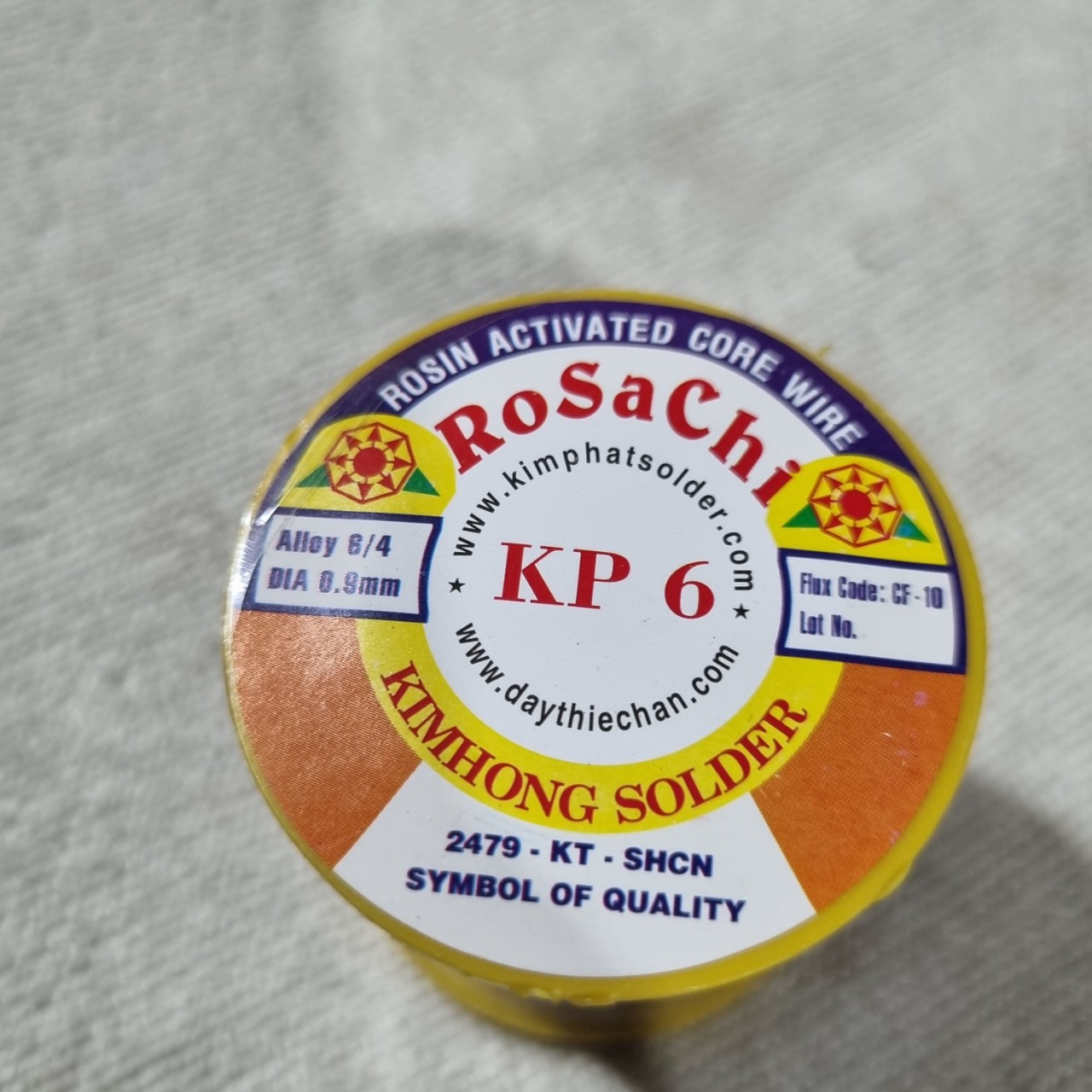 Cuộn chì hàn điện tử KP6 ( lớn ) 100 gr