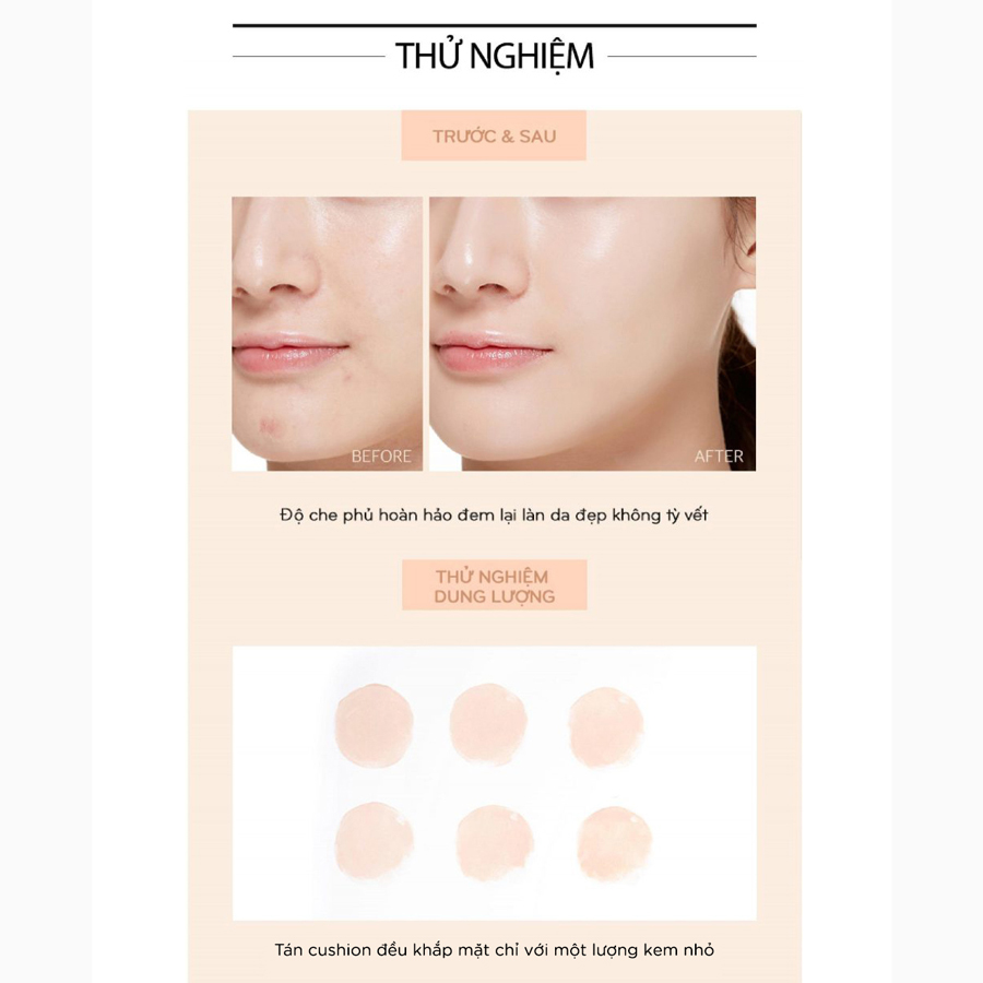 Phấn nước VACCI - dưỡng da cao cấp Vacci CC Cushion SPF50+ PA+++