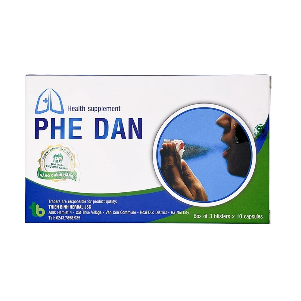 Viên uống bổ phổi phế đan - hỗ trợ giảm ho, giảm đờm, đau rát họng