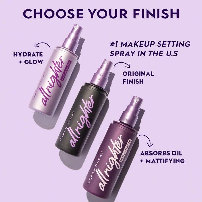 [UPDATE BAO BÌ MỚI 2022 ] XỊT KHÓA MAKEUP URBAN DECAY ALLNIGHTER MAKEUP SETTING SPRAY