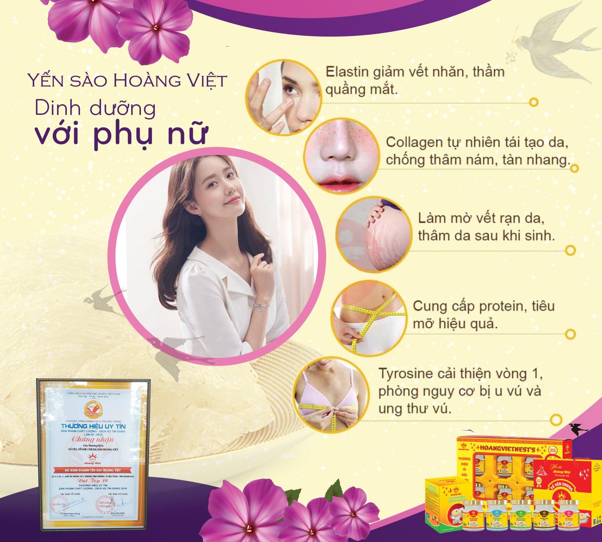 Yến chưng hạt sen Nha Trang, Khánh Hòa - Hoàng Việt, bồi bổ sức khỏe cho người ốm, giúp cải thiện giấc ngủ, ngủ ngon hơn, tăng sức đề kháng hũ 70ml