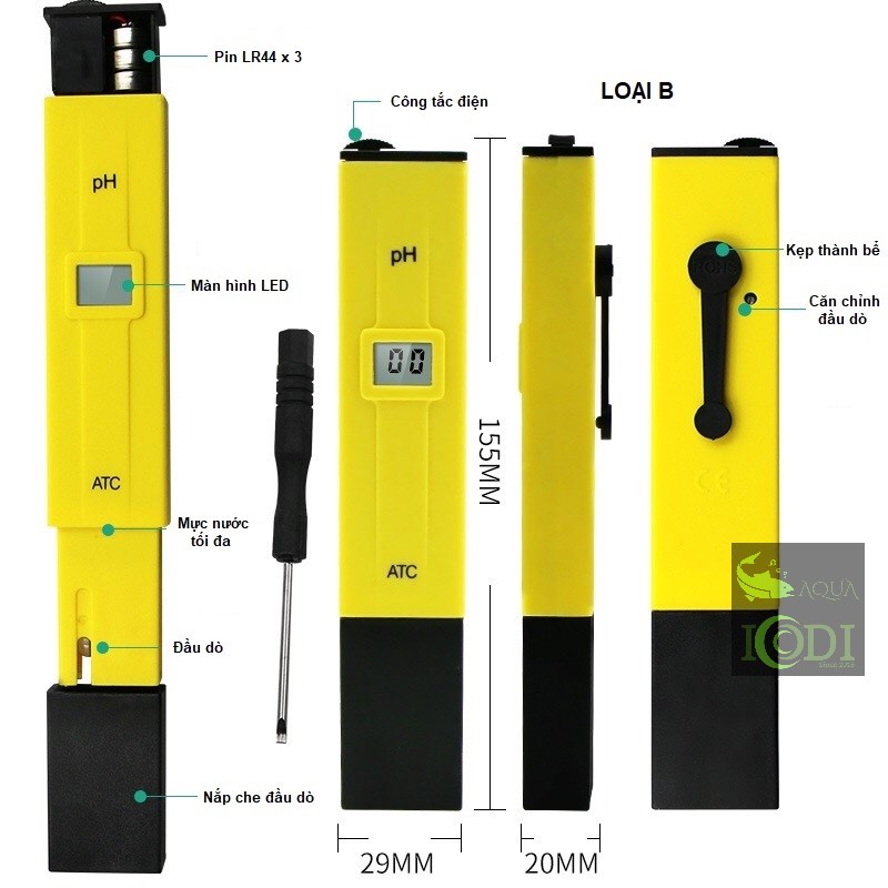 Bút đo PH (PH Meter -  Loại B)