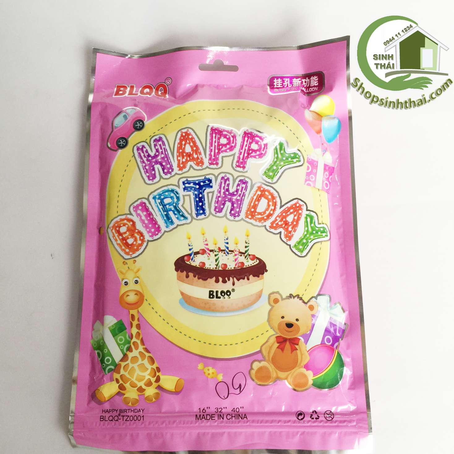 [HCM]Bong bóng chữ Happy brithday màu vàng [ Tổng kho ]