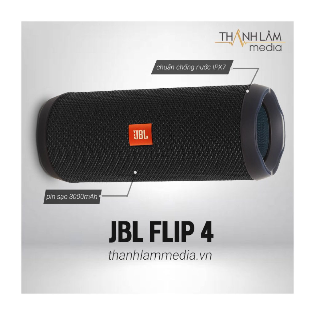 Loa Bluetooth cầm tay Flip 4, loa buetooth không dây 2 màu: Đen - Đỏ, chống nước ip67 + Bảo hành 6 tháng lỗi 1 đổi 1 tại Công nghệ số Chill