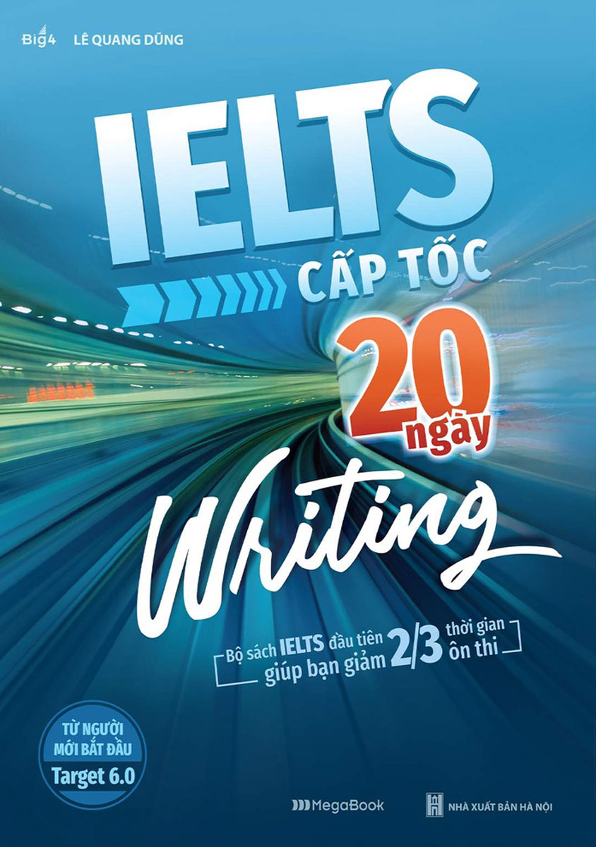 Sách - Combo IELTS Cấp Tốc 20 Ngày (Bộ 4 Cuốn) - MEGABOOK - Newshop