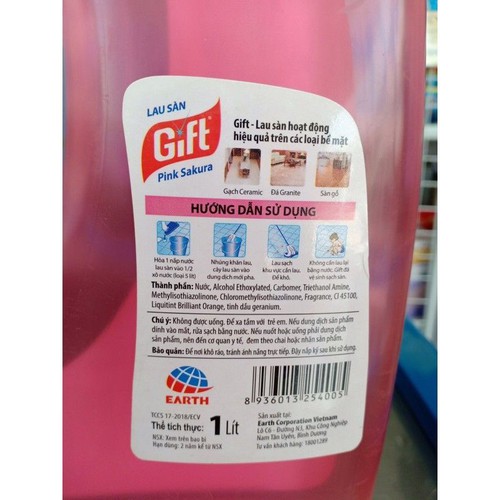 Nước Lau Sàn Gift Pink Sakura 1 lít