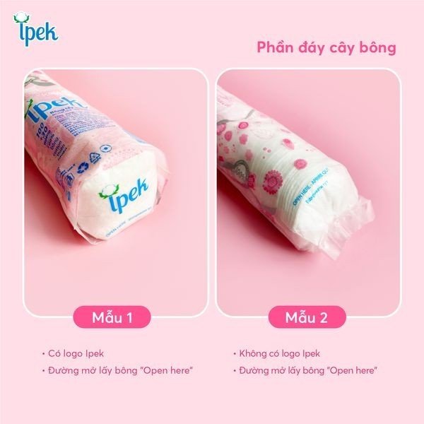 Combo 4 gói bông tẩy trang Ipek 150 miếng ( 120 + 30 miếng)