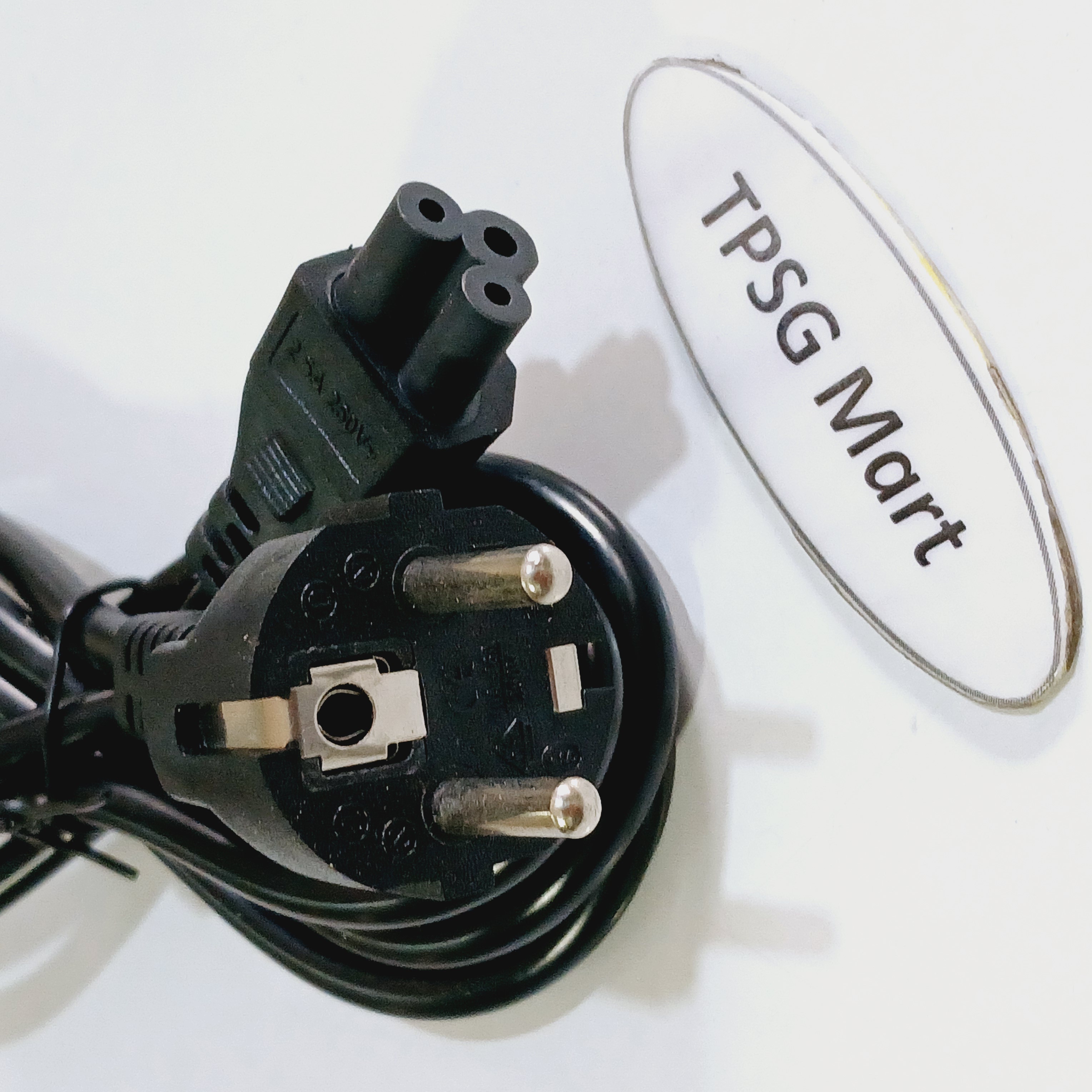 Cáp nguồn 3 lổ cho Adapter đầu cắm 3 lổ Hoa mai / Cáp Dẹp - Cáp Tròn (Cáp chất lượng)