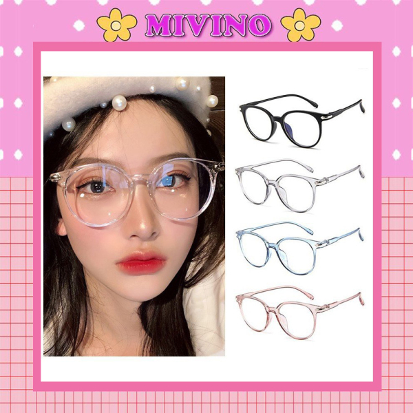 Giá bán Mắt kính Mivino kính nam nữ gọng trong suốt thời trang KM23