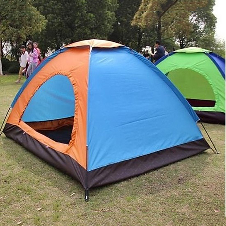 Lều cắm trại dã ngoại đi phượt du lịch 2 -3 người hoặc cho bé trong nhà cửa 2 lớp chống thấm nước, chống muỗi, dễ dàng gấp gọn tiện lợi cao cấp kích thước 2m x 1.3m x 1.05m (nhiều màu), leu cam trai bst1157