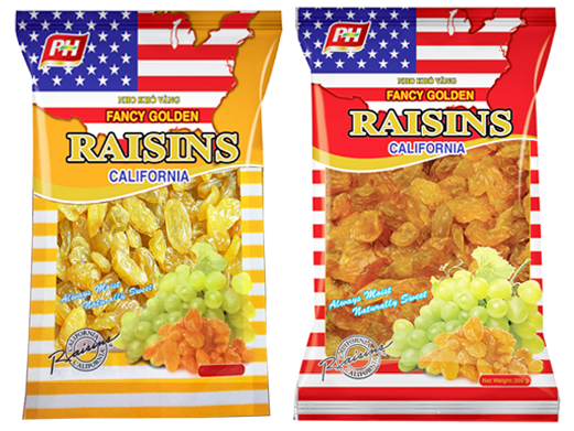 Nho khô vàng rainsins 300g (túi nilon-300g)