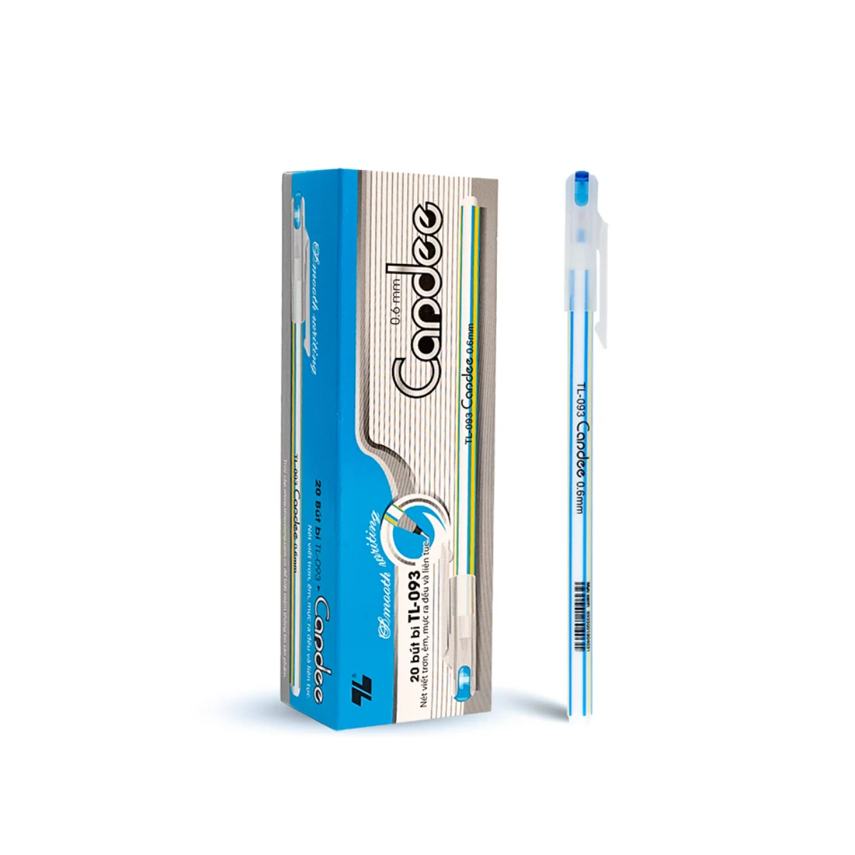 Bút Bi Thiên Long TL-093 Mực Xanh (Hộp 20 Bút; Ngòi 0.6mm)