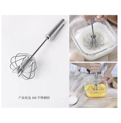 Cây Đánh Trứng Inox Trục Tự Xoay