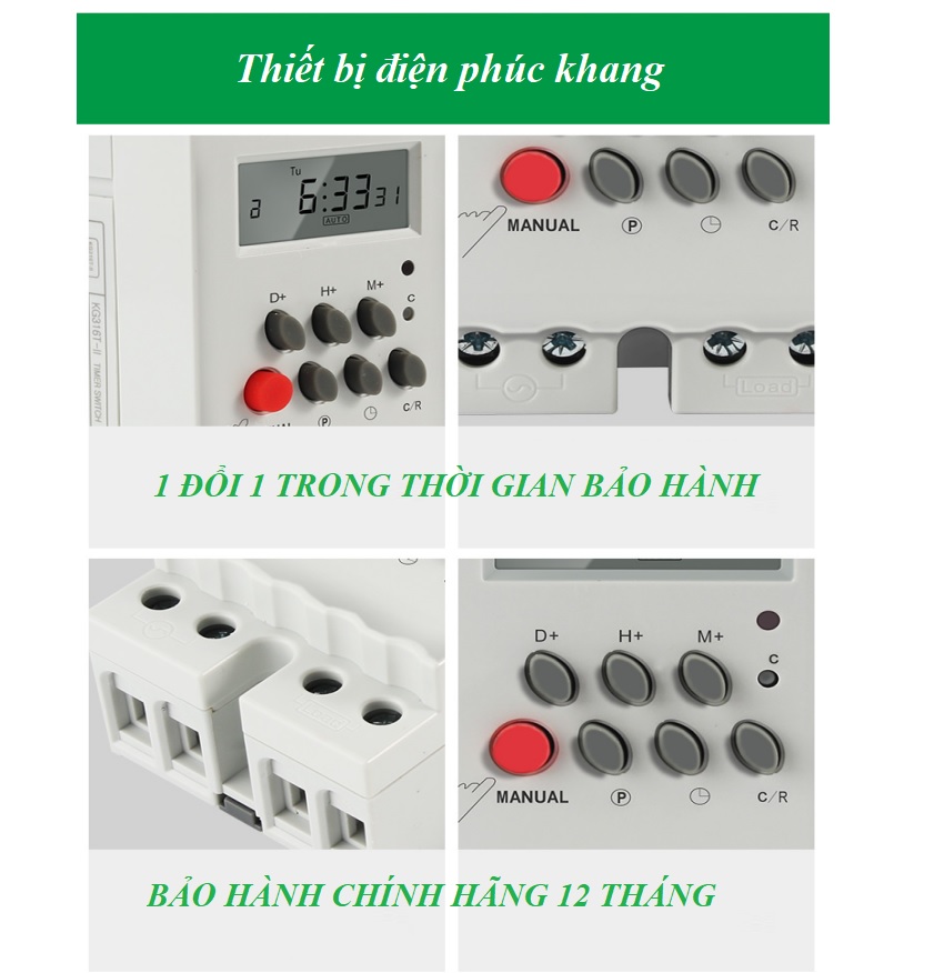 Timer hẹn giờ KG316T2. Rơle thời gian 24h