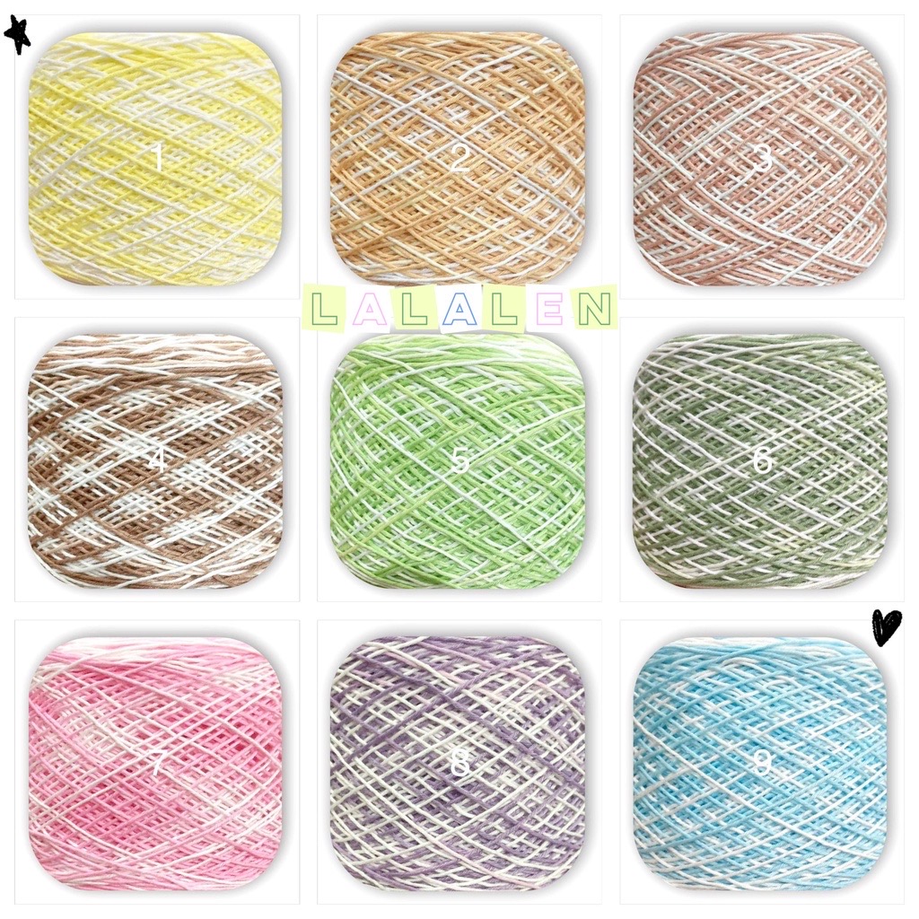Sợi Cotton Việt Nam Loang - Cuộn 100gr