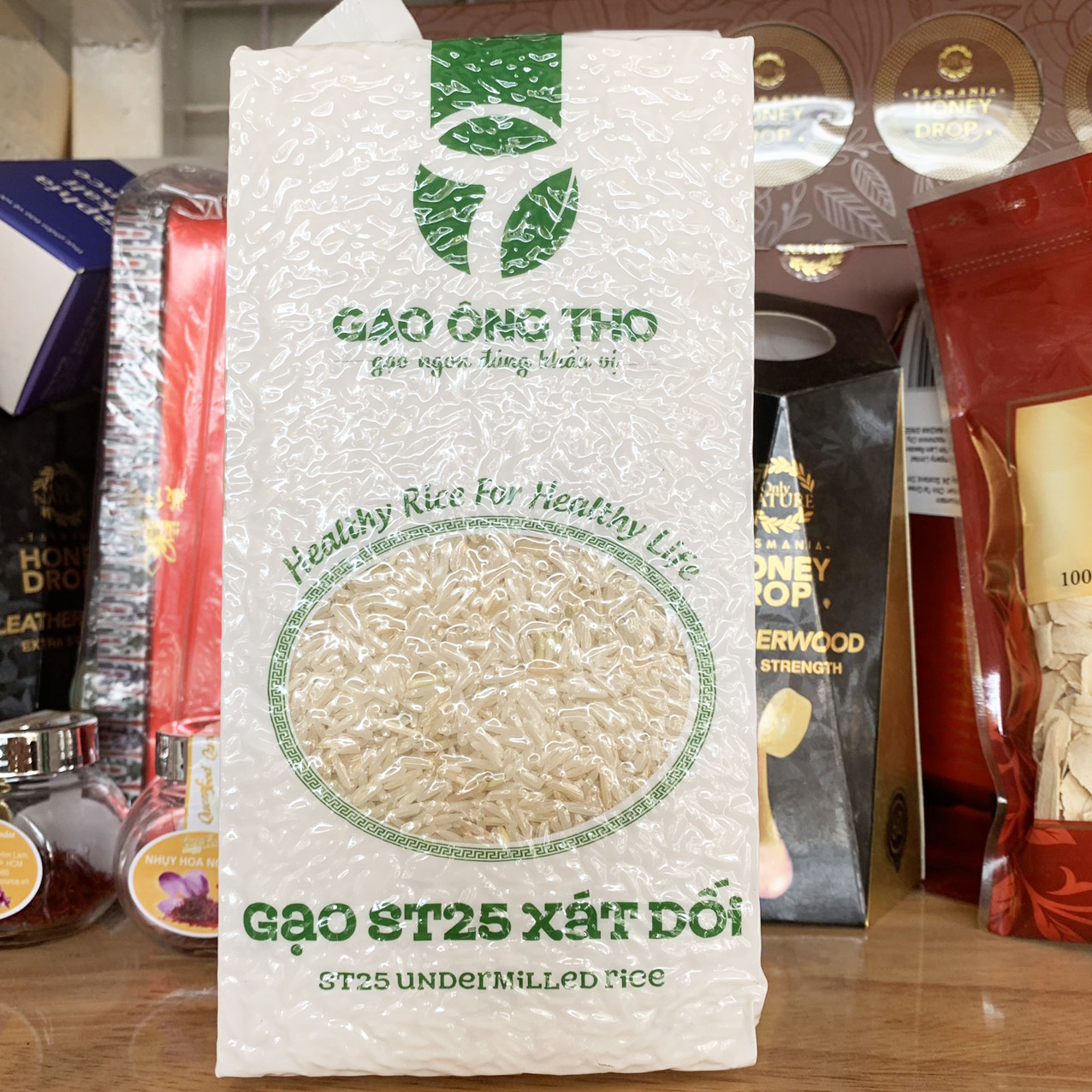 Gạo st25 xát dối ông thọ túi 1kg