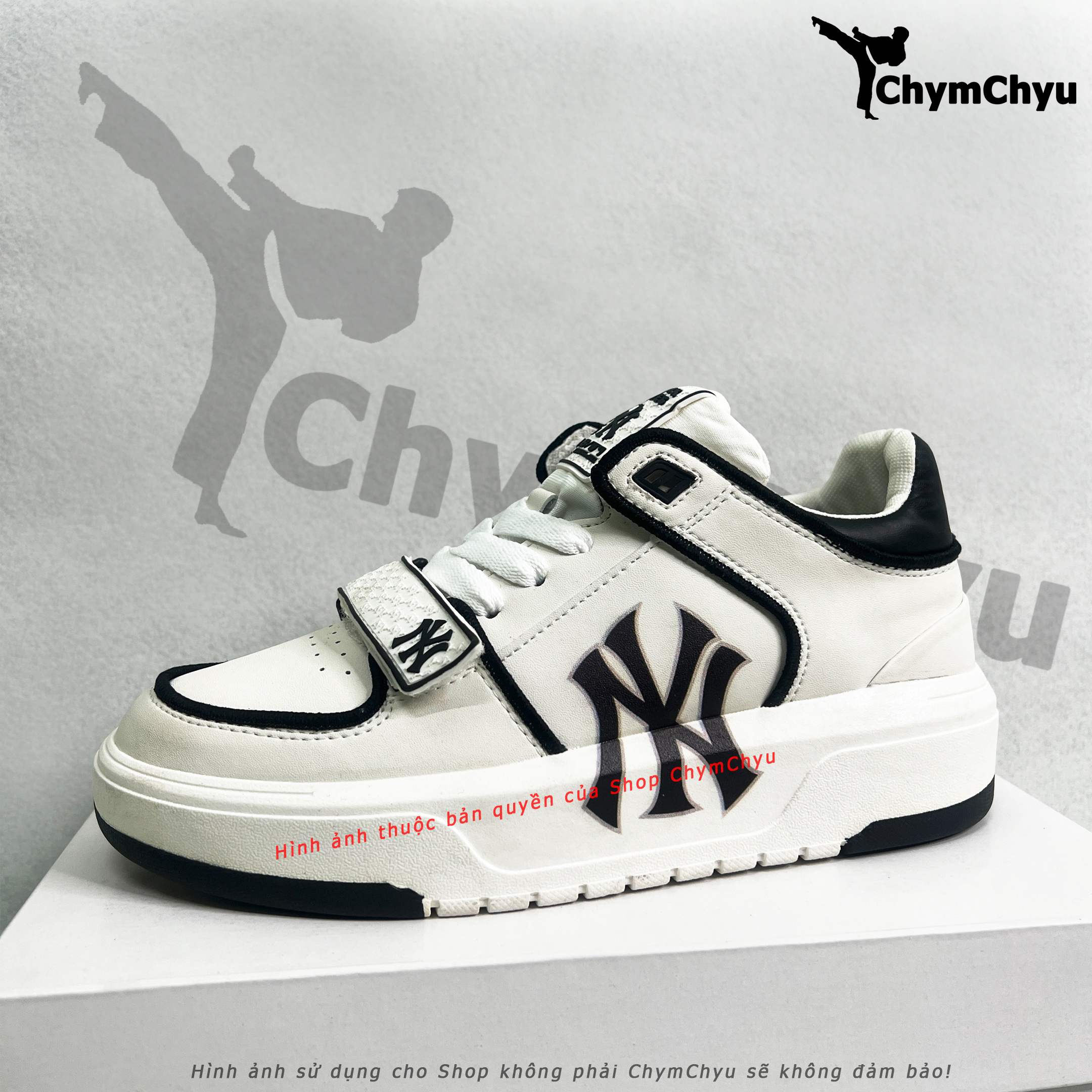 Thế giới giày Giày MLB Korea Nữ Xanh navy 38 Da vải dệt chính hãng giá tốt