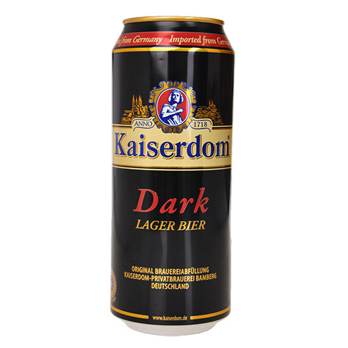 Bia kaiserdom dark lager 4.7% đức - set 6 lon 500ml