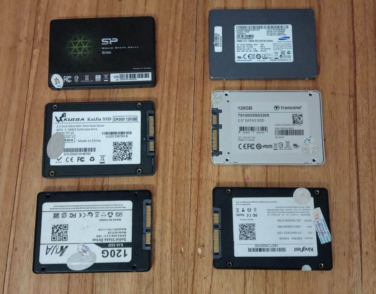 Ổ Cứng SSD 120GB 128GB Cũ Bóc Máy