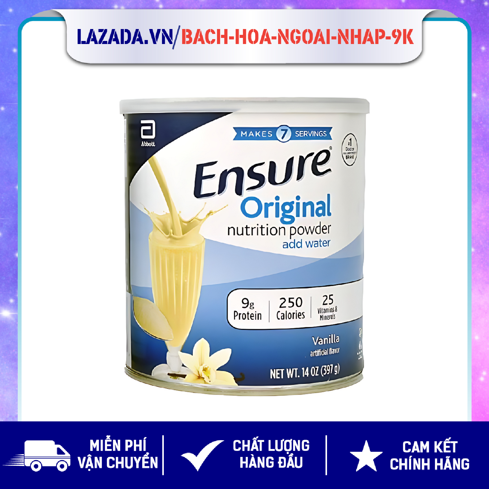 SỮA BỘT ENSURE ORIGINAL NUTRITION POWER 397g MỸ [DATE 02/2025]