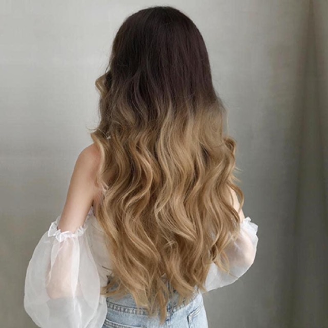 Tóc giả cả đầu omber 2 mái ❤️FREESHIP❤️❤️ mã c8260