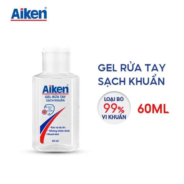 [GIFT] Gel rửa tay Sạch khuẩn Aiken 60ml/chai giá rẻ