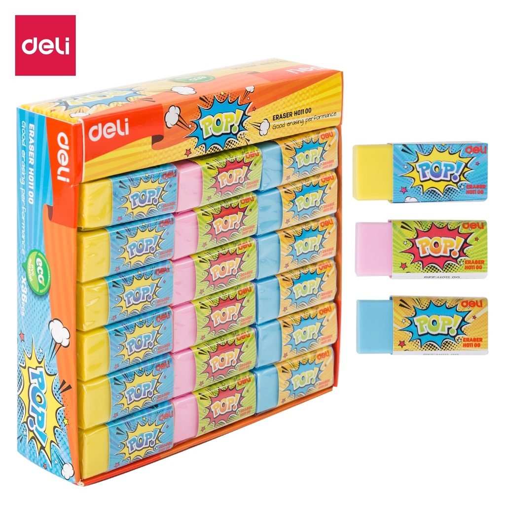 3 chiếc Gôm tẩy màu nhỏ DELI EH01100