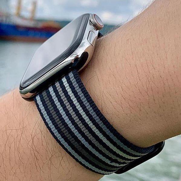 Dây Nylon Woven đồng hồ Apple Watch Black Strike (không kèm mặt đồng hồ)