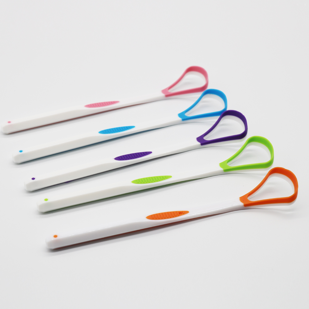 5pcs Silicone Tongue Scraper Brush Cleaner