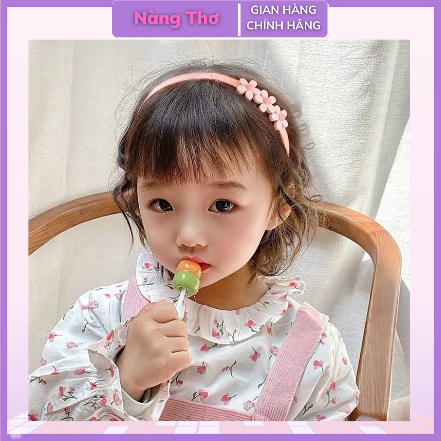 Bờm/Cài Tóc Cho Bé Đính Hoa Xinh Xắn Đáng Yêu