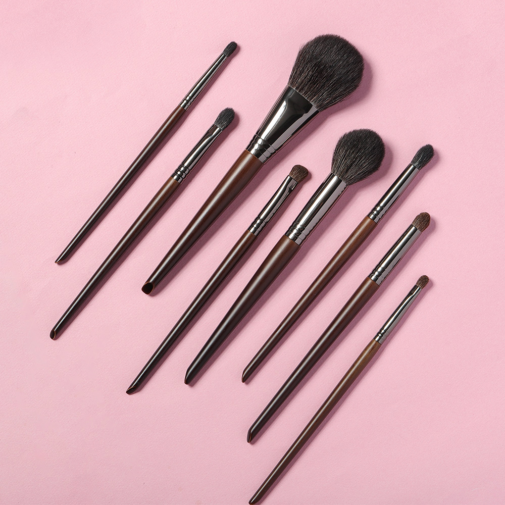OVW Essential Make Up Set Brush Face Makeup Eye Shadow Blending Brush Diffuse Shader Highlight Blusher Crease Kit 8 Pcs