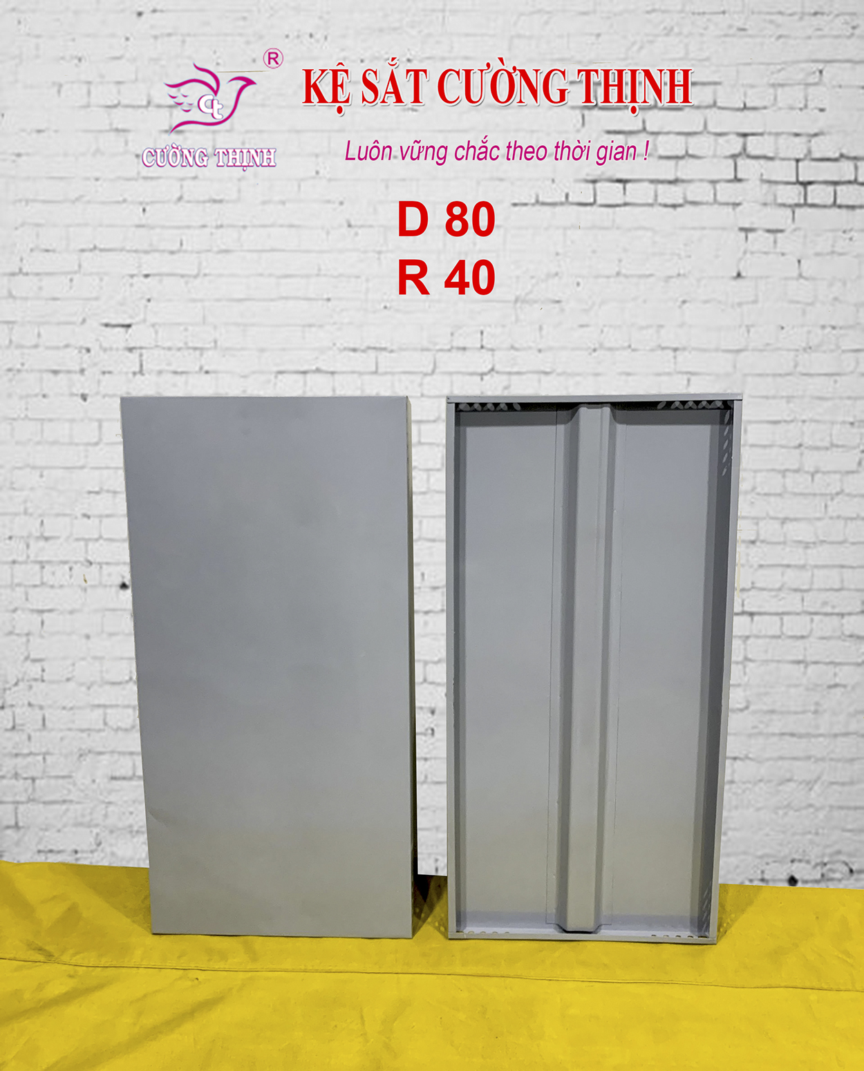 Mâm sắt dài 80cm x rộng 40cm - Lắp ráp kệ sắt