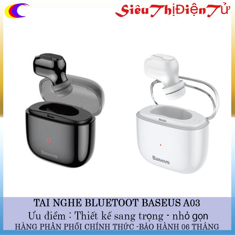 TAI NGHE BASEUS A03 BLUETOOTH 1 BÊN TAI KIÊM ĐỘC SẠC